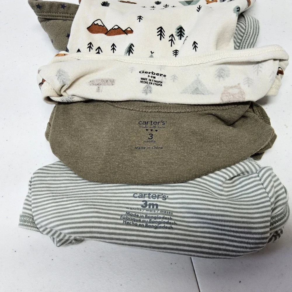 Carter's Old Navy Baby Boy Clothes Bundle 3 Months Hoodie Gauze 5pc